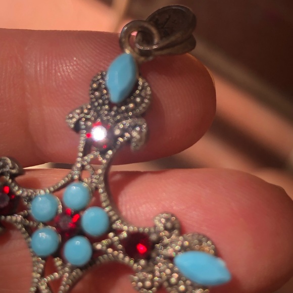 Vintage Cross Pendant Costume Jewelry - Picture 9 of 9